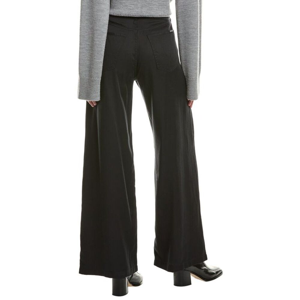 Hudson Jeans Womens Jolene Black Wide Leg Jean, Black - Picture 2 of 3